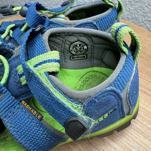 Keen Youth Newport H2 Sandals Size 11C Blue Green Washable Durable Outdoor - Picture 3 of 6